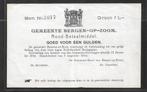 Nederland - Noodgeld - Bergen op Zoom - 1 gulden 1914 - XF, Postzegels en Munten, Bankbiljetten | Nederland, Ophalen of Verzenden