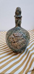 Vintage aardewerk kruik met reliëf, Ophalen of Verzenden