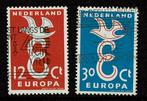 Nederland NVPH 713-714 gestempeld, Verzenden, Na 1940, Gestempeld