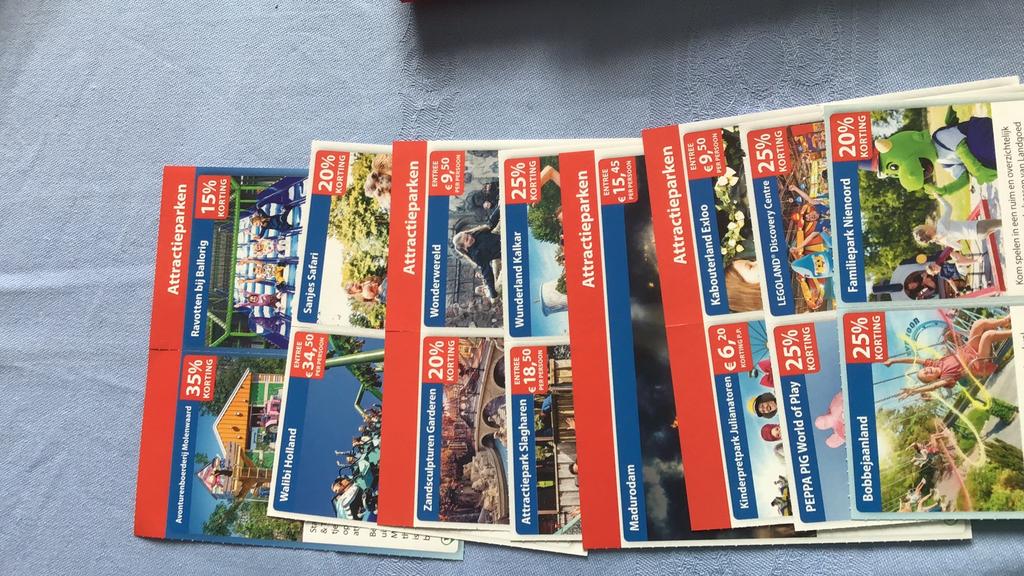 Attractieparken voordeelbon, Drie personen of meer, Kortingskaart