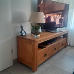 Eiken tv meubel, Ophalen, Gebruikt, 100 tot 150 cm, Eikenhout