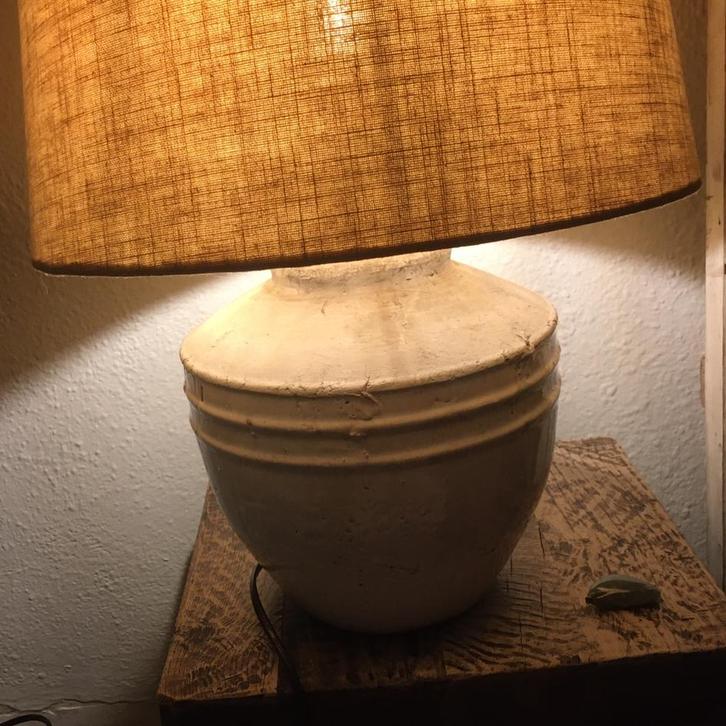 Betonnen lampenvoet Gratis, Huis en Inrichting, Lampen | Tafellampen, Zo goed als nieuw, Minder dan 50 cm, Ophalen of Verzenden