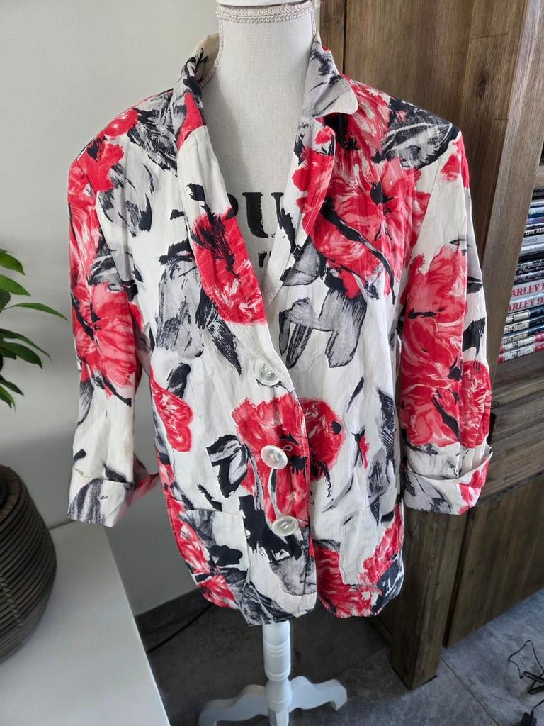 Gerry Weber kort gevoerd colbertjasje maat 44, Overige kleuren, Maat 42/44 (L), Ophalen of Verzenden, Zo goed als nieuw