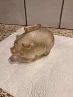 Oud glazen spaarvarken, Ophalen of Verzenden