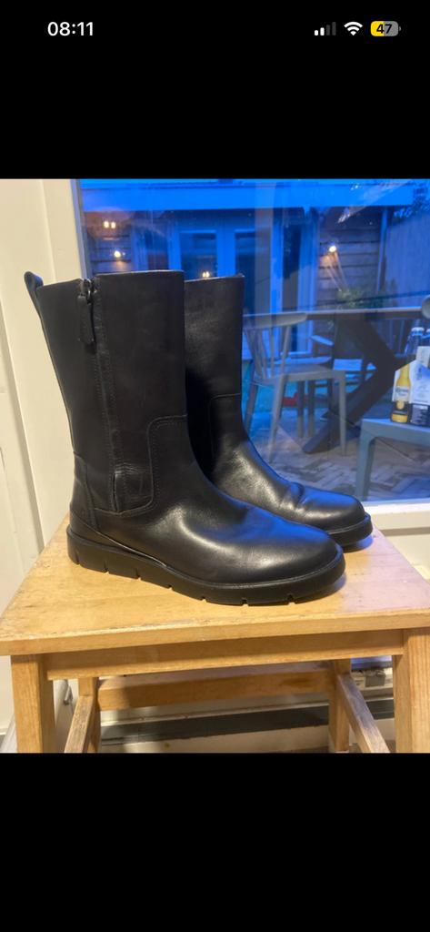 Ecco’s leren laarsjes 39 nieuw!, Kleding | Dames, Schoenen, Hoge laarzen, Zwart, Nieuw, Ophalen of Verzenden