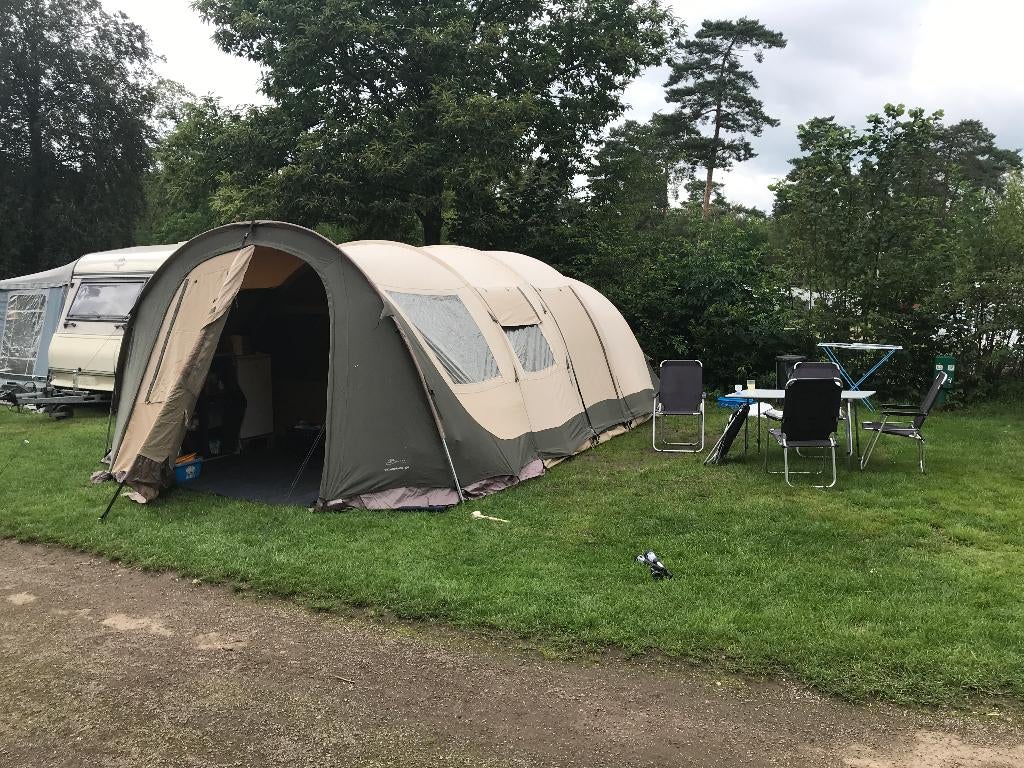 Bardani Villagrande 400 – complete kampeer set (6 personen), Caravans en Kamperen, Tenten, Ophalen, Gebruikt, Tot en met 6