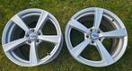 4 Lichtmetalen velgen met 2 banden - Volvo (18 inch), Ophalen, 18 inch, Gebruikt, Banden en Velgen
