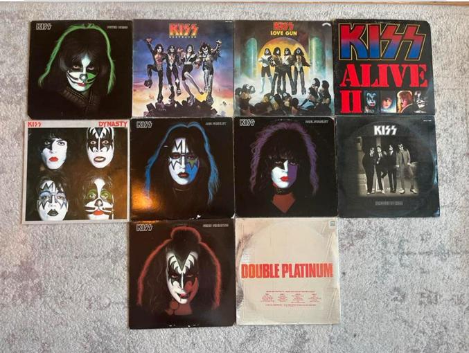 Kiss collectie te koop!, Ophalen, Zo goed als nieuw, 12 inch, Poprock