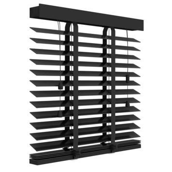 Zwarte houten jaloezieën 120x180 cm - Nette staat, Ophalen, Gebruikt, 100 tot 150 cm, Zwart
