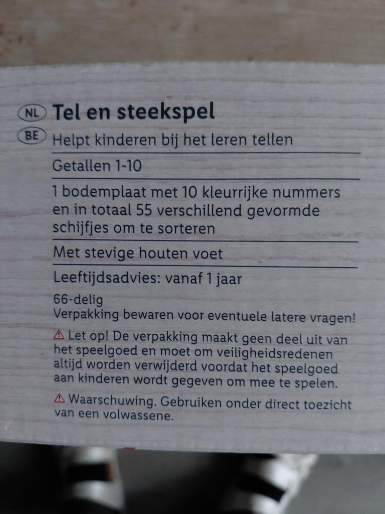 Playtive tel- en steekspel, Ophalen of Verzenden, Nieuw