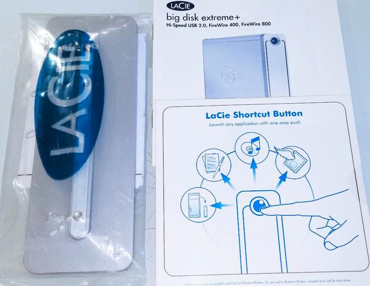 LaCie D2 Quadra HDD Stand Retrospect EMC backup Mac Vista, Computers en Software, Harde schijven, Nieuw, Desktop, Extern, USB