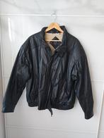 Vintage Leren Jas met Teddy Voering, Kleding | Heren, Zwart, Ophalen of Verzenden, Gedragen, Maat 56/58 (XL)