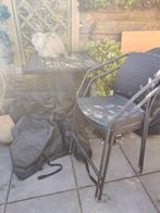 Hoge balkonset met 2 stoelen, Ophalen, Gebruikt, Kunststof