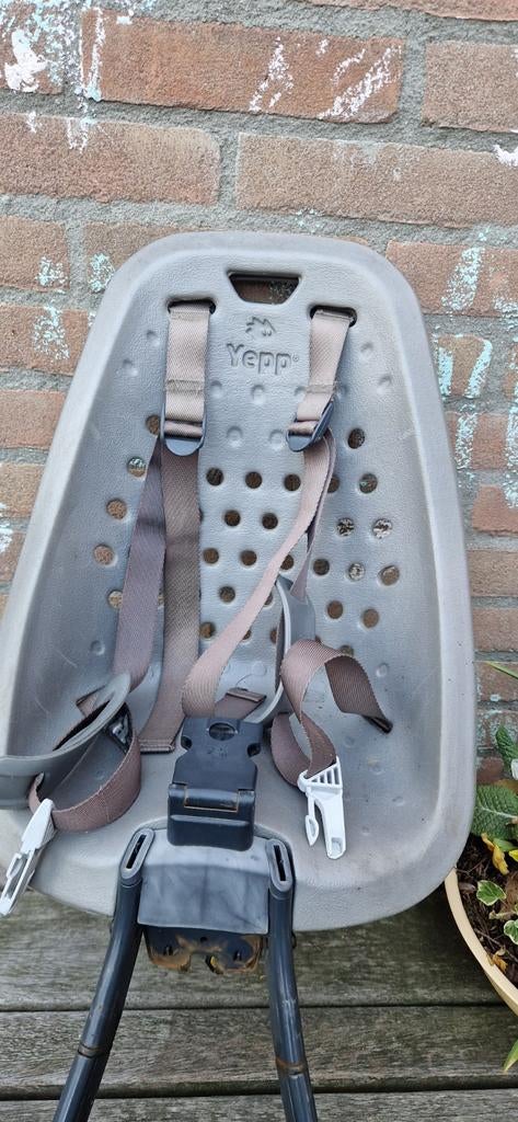 Yepp fietsstoeltje baby voorop met slaaprol en windscherm, Ophalen of Verzenden, Gebruikt, Voorzitje, Yepp
