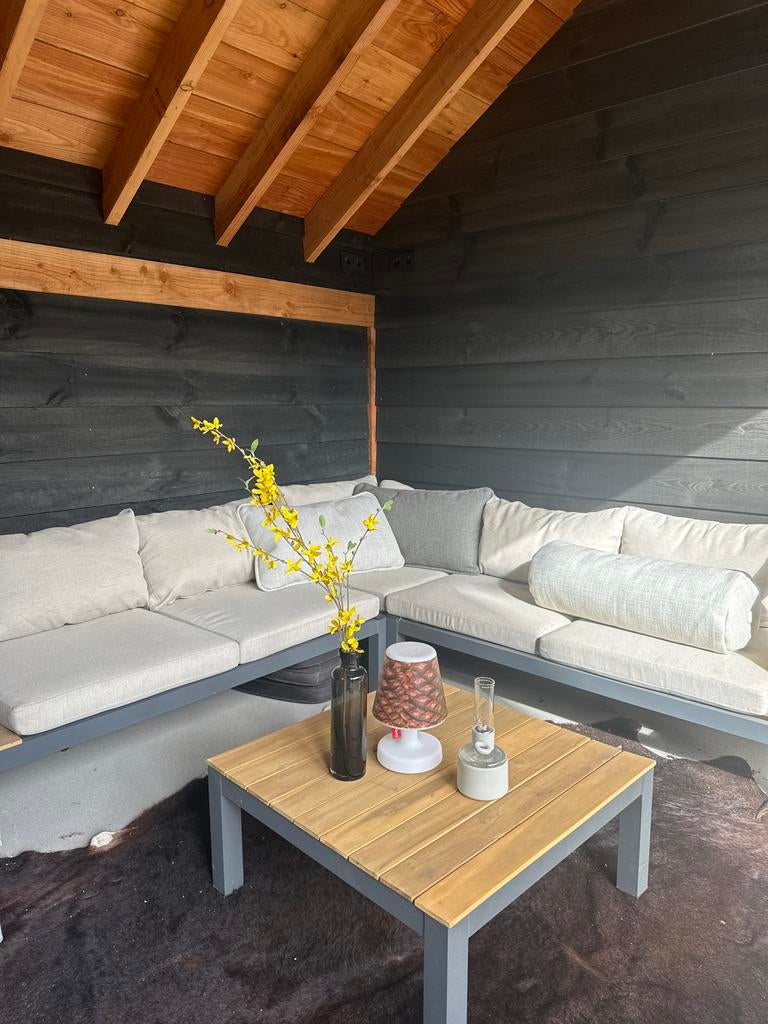 Hoek loungeset 3-delig, Ophalen, Gebruikt, Loungeset, Bank