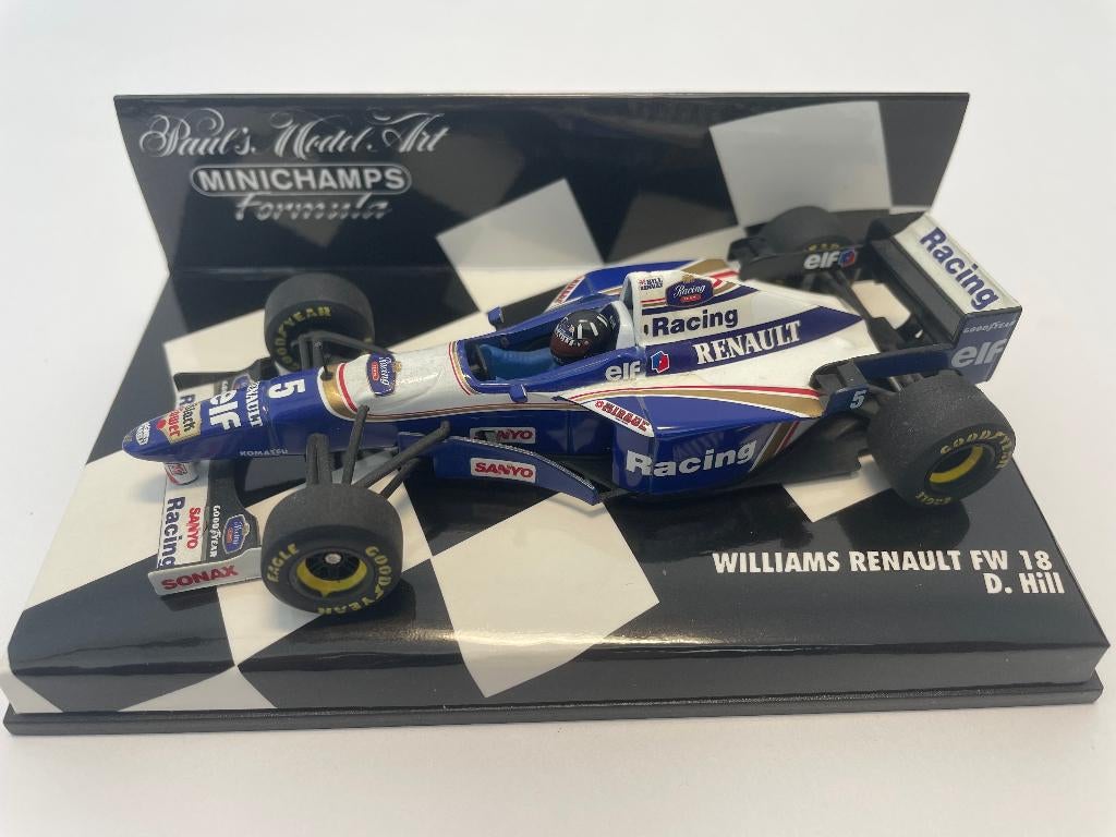 Williams Renault FW18 D. Hill 1996, Verzamelen, Ophalen of Verzenden, Zo goed als nieuw, Formule 1