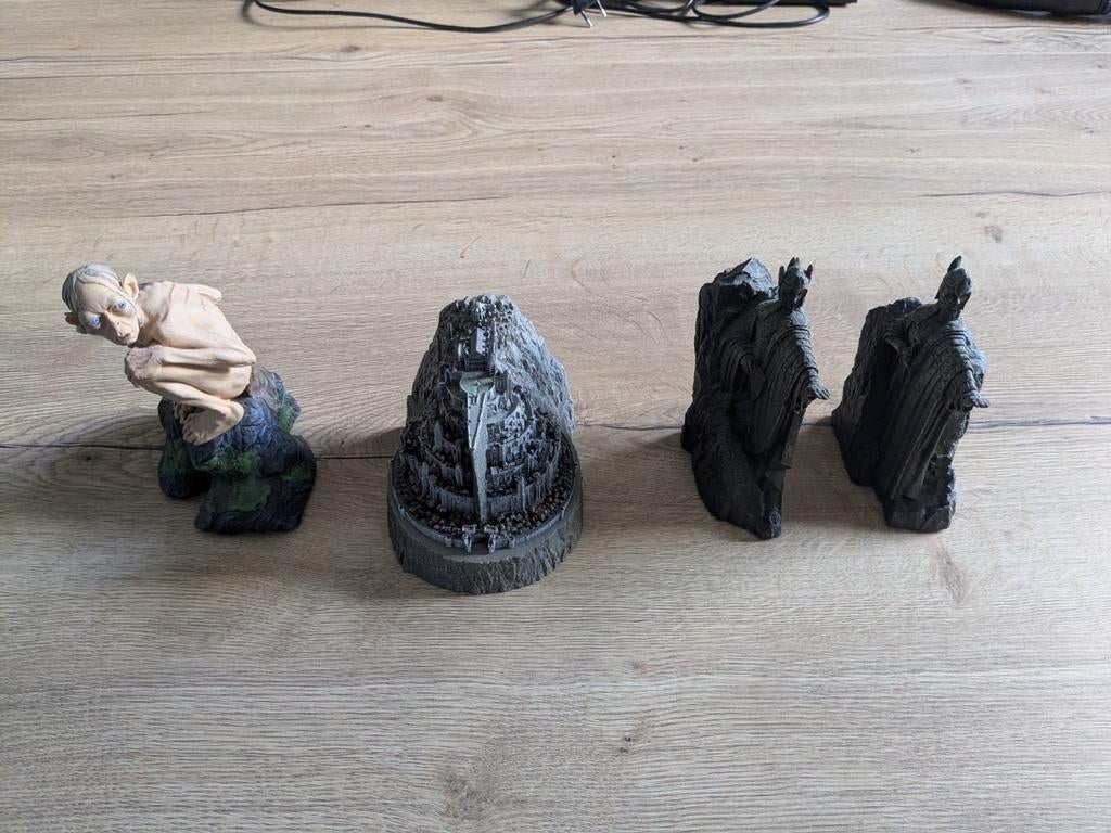 Lord of the Rings Beelden: Gollum, Minas Tirith, Argonath, Verzamelen, Lord of the Rings, Ophalen of Verzenden, Zo goed als nieuw