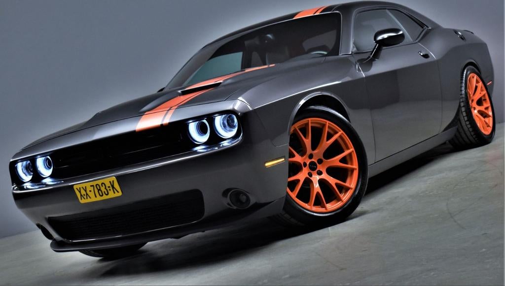 Dodge Challenger 2016 Grijs, Auto's, Automaat, Achterwielaandrijving, 296 pk, Leder