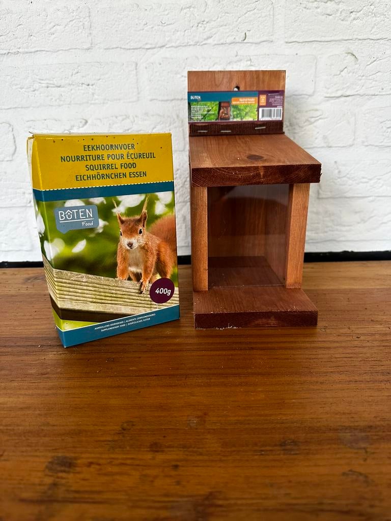 Eekhoorn voerderhuisje inclusief Voer, Dieren en Toebehoren, Verzenden, Nieuw