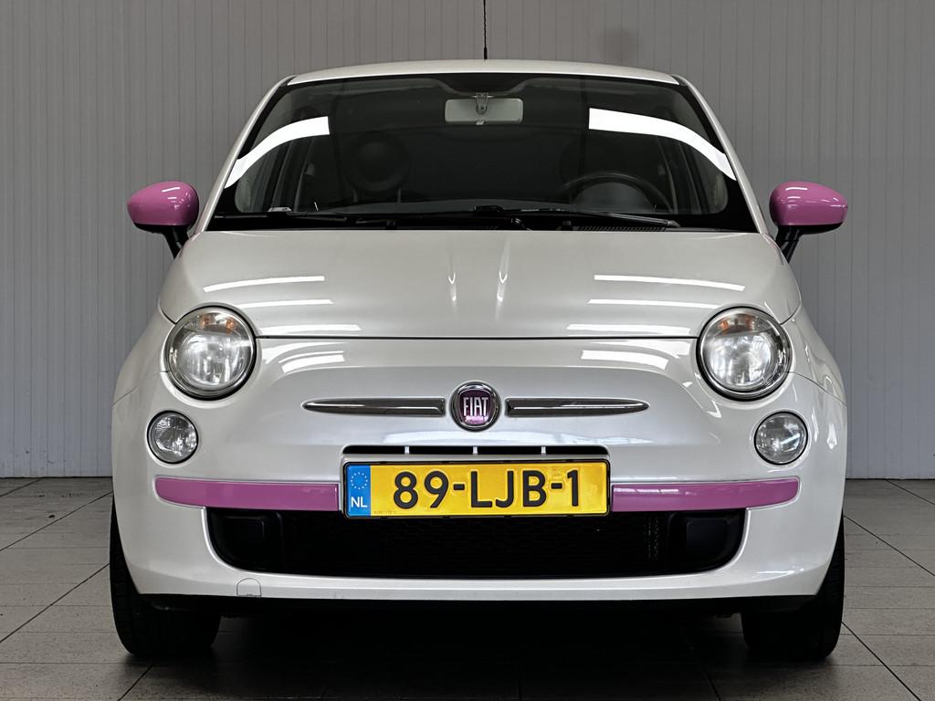 Fiat 500 1.2 Sport/ Automaat!/ Parelmoer wit!/ Half-Leder/ A, Euro 5, Gebruikt, 4 cilinders, Leder en Stof