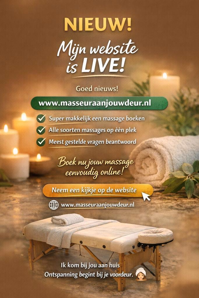 Massage aan huis | Professioneel & Disreet, Diensten en Vakmensen, Welzijn | Masseurs en Massagesalons, Bedrijfsmassage, Ontspanningsmassage