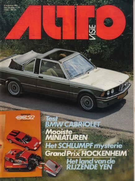 Autovisie 16 1981 : BMW 320 Alpina Baur - Peugeot 505 SR, Ophalen of Verzenden, Gelezen, Algemeen