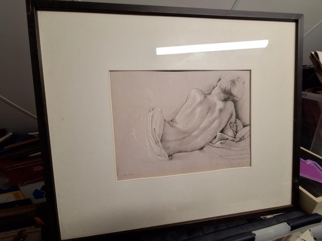 Francine van Hove litho, liggende vrouw, Antiek en Kunst, Ophalen of Verzenden