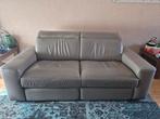 Luxe lederen bankstel met elektrische relaxfunctie - 2-zits, Ophalen, Gebruikt, 150 tot 200 cm, Modern, Comfort
