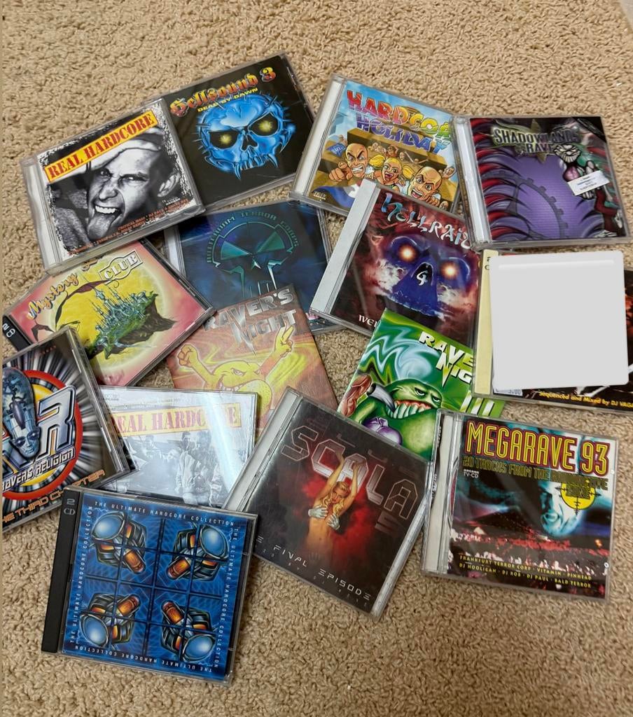 Hardcore cd’s   diverse. 14 stuks, Cd's en Dvd's, Ophalen, Gebruikt, Overige genres