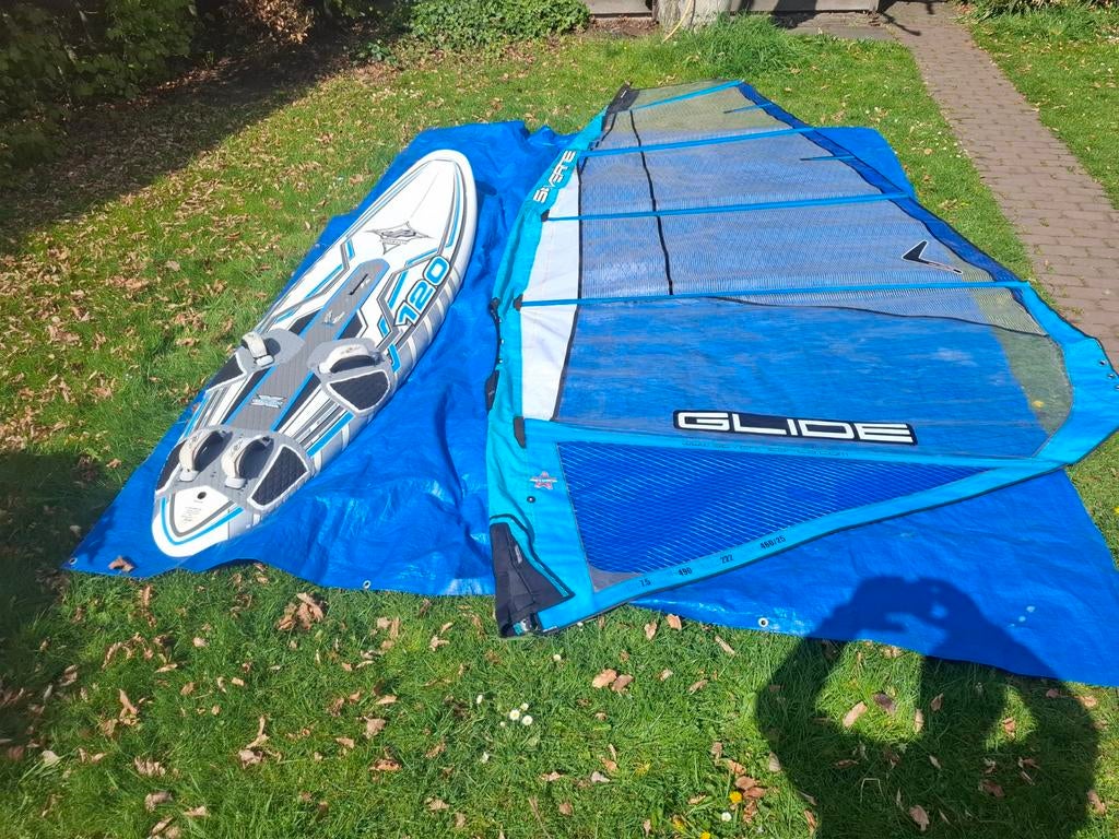 JP Excite Ride 120, Severne Glide 7.5m2. Vaarklaar, Ophalen, 7 m² of meer, Met draagtas, Minder dan 250 cm
