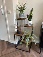 Plantenstandaard 4 Etages Hout Metaal - Plantentafel, Huis en Inrichting, Ophalen, Zo goed als nieuw