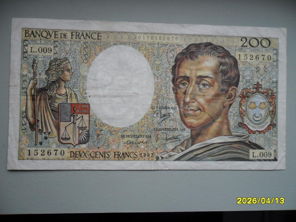 Frankrijk #155a [1982] / 200 francs (1), Verzenden, Frankrijk