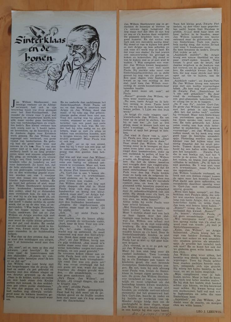 Sinterklaas en de Bonen: Een Klassiek Verhaal 1947, Ophalen of Verzenden