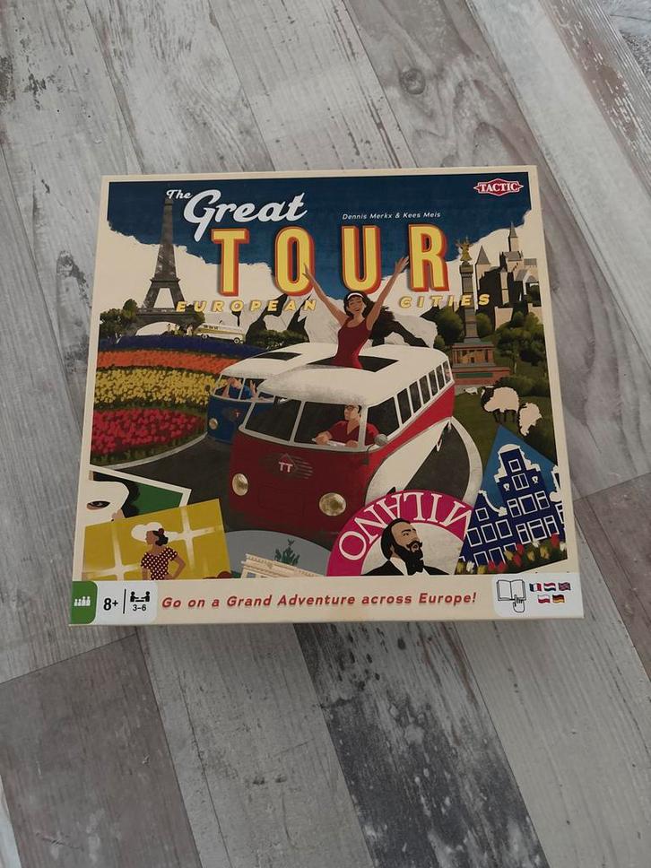 The Great Tour European Cities bordspel, Hobby en Vrije tijd, Gezelschapsspellen | Bordspellen, Gebruikt, Drie of vier spelers