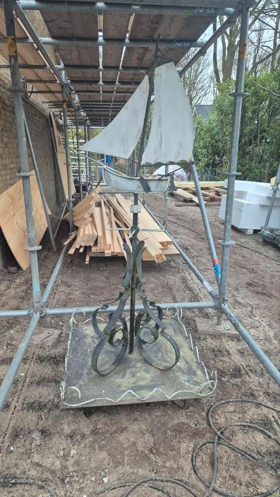 Schoorsteen ornament met Friese lemsteraak, Antiek en Kunst, Antiek | Overige Antiek, Ophalen