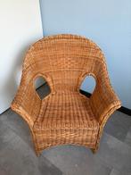 Rieten stoel, Huis en Inrichting, Stoelen, Ophalen, Zo goed als nieuw, Bruin, Eén