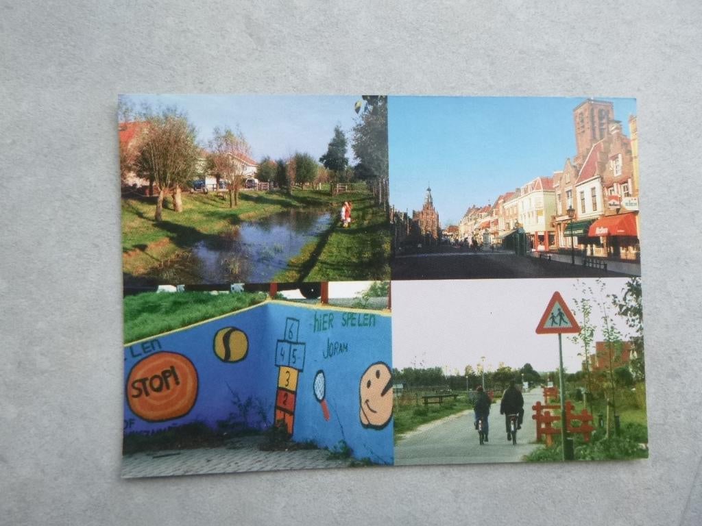 Culemborg, markt/molen zicht/Westersingel/ D66, Verzenden, 1980 tot heden, Ongelopen, Noord-Brabant