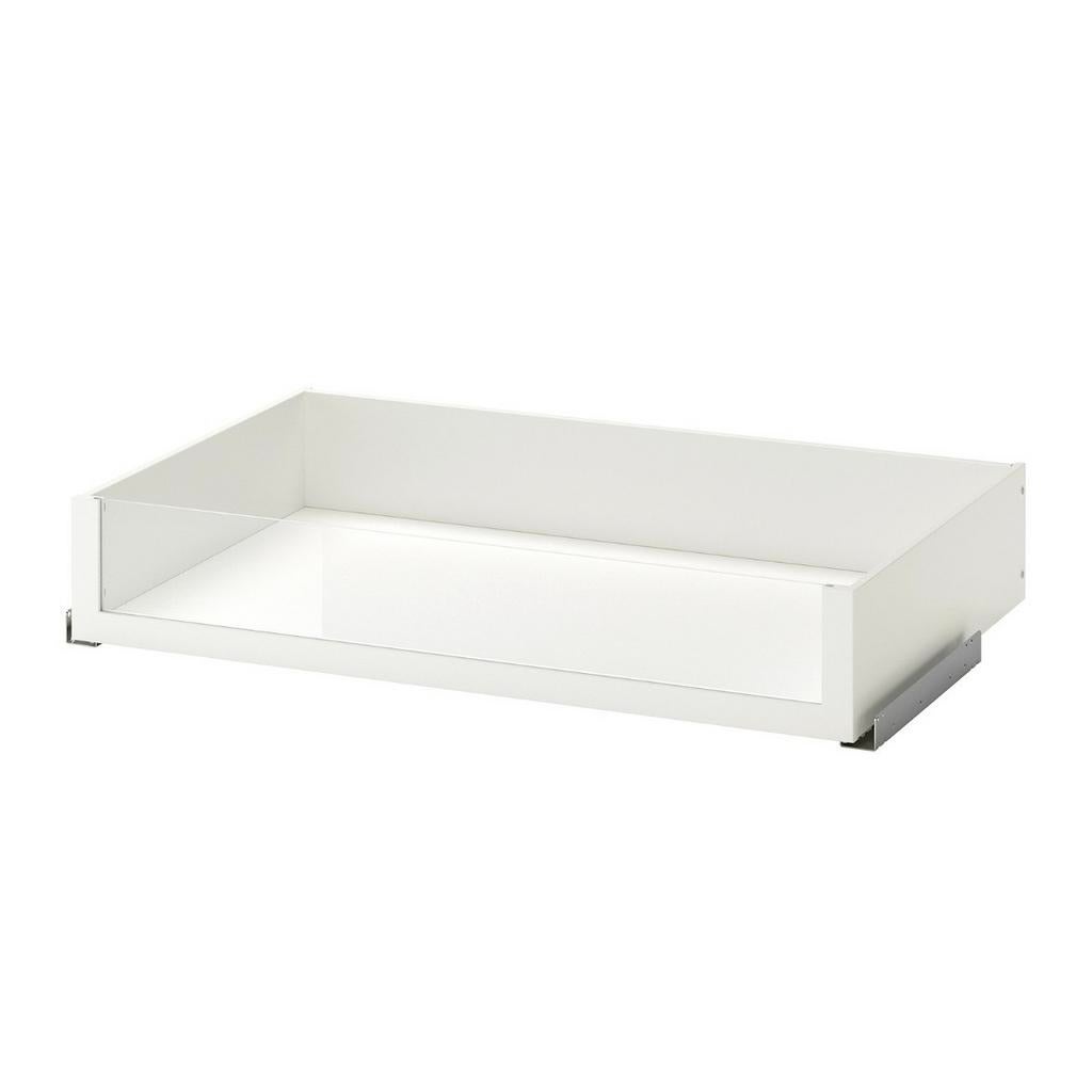 IKEA KOMPLEMENT (6stuks) Lade met glazen front, wit, Ophalen, Overige materialen, Nieuw, 50 tot 100 cm
