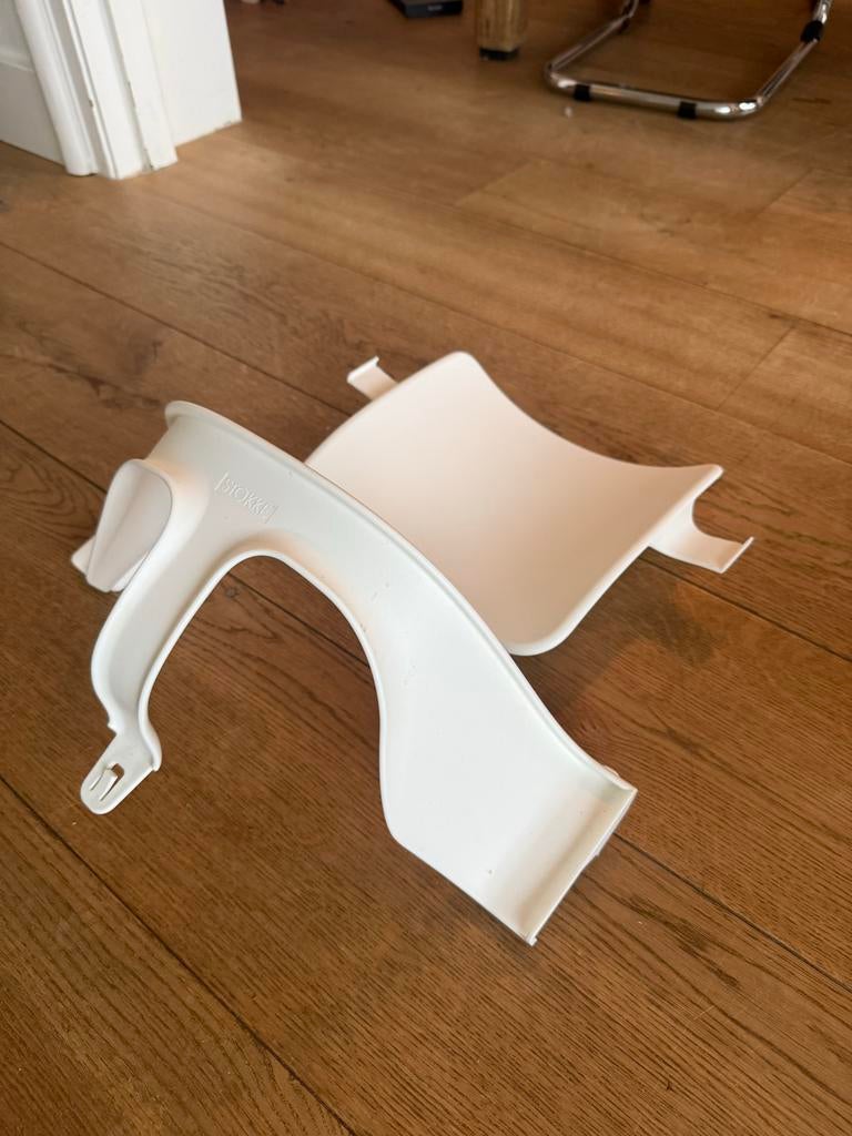 Stokke Trip Trap Babyset - wit, Ophalen of Verzenden, Zo goed als nieuw, Meegroeistoel, Gordel(s)