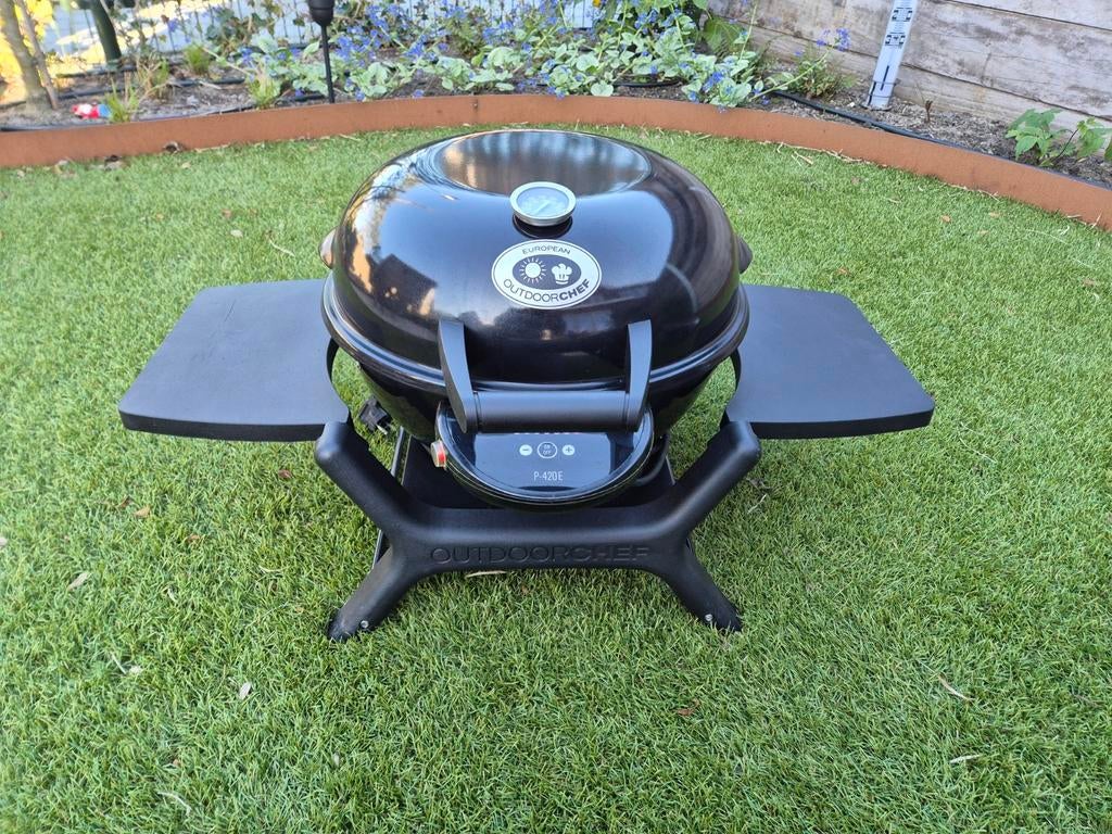 Outdoorchef P420 elektrische BBQ met beschermhoes, Tuin en Terras, Ophalen of Verzenden, Zo goed als nieuw, Outdoorchef