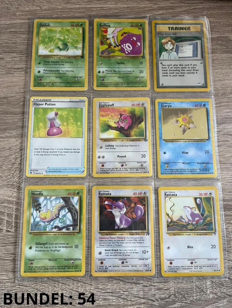 Pokemon Staryu 2000–2003 – Bundel 54, Ophalen of Verzenden, Gebruikt, Meerdere kaarten