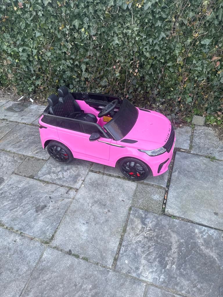 Roze elektrische kinderauto Range Rover, Ophalen, Gebruikt, Loopvoertuig
