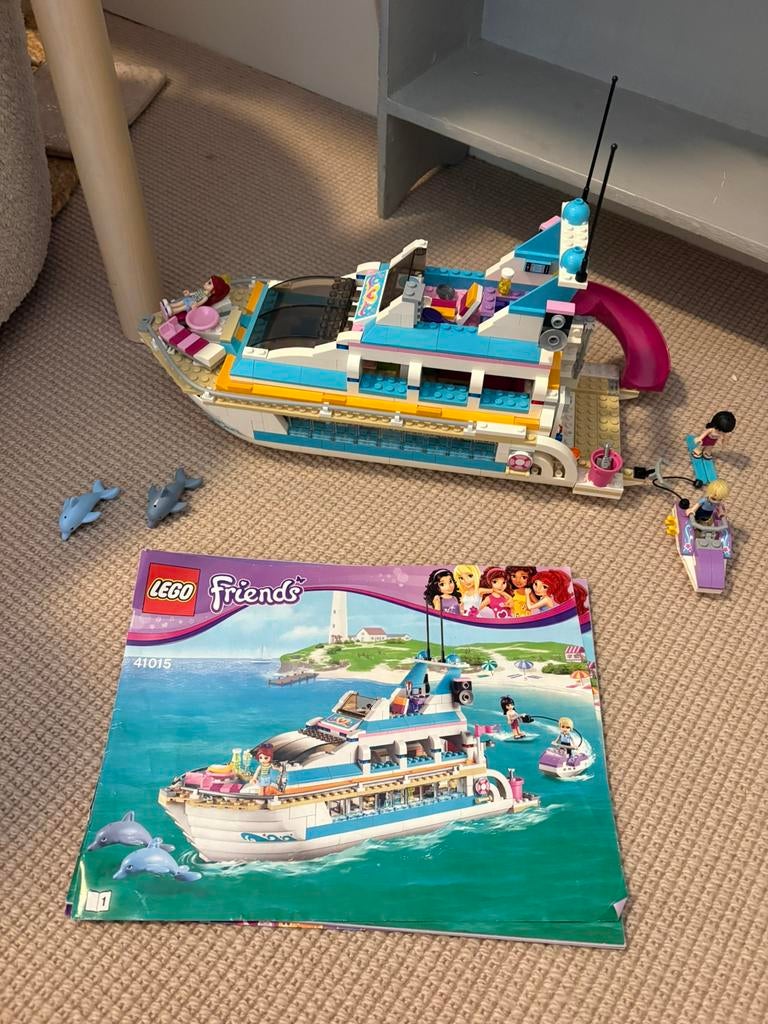 Lego Friends 41015 Groot Cruiseschip Compleet, Lego, Friends, Ophalen of Verzenden, Zo goed als nieuw