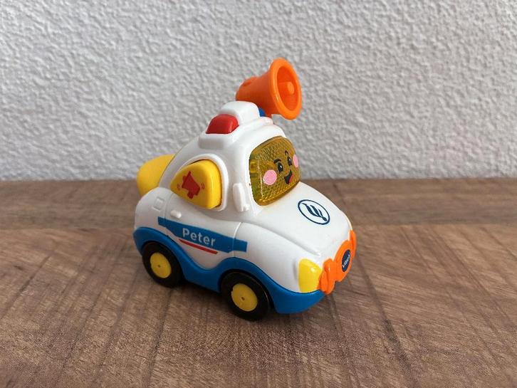 Vtech Toet Toet auto's Peter Politie in PRIMA staat., Kinderen en Baby's, Speelgoed | Vtech, Gebruikt, 6 maanden tot 2 jaar, Ophalen of Verzenden