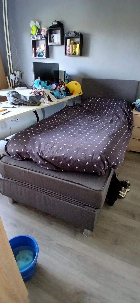 Laatste kans Boxspring 90 bij 2 meter, Ophalen, Gebruikt, 90 cm, Eenpersoons