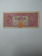 Italië 100 lire ww2 1944, Ophalen of Verzenden, Italië