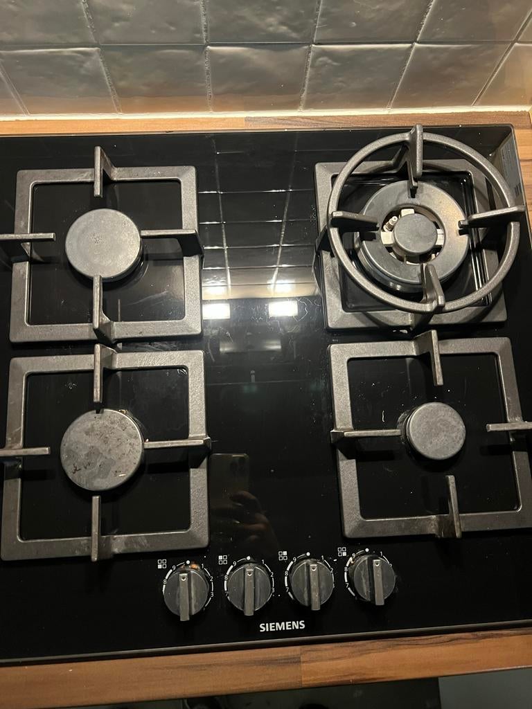 Siemens gaskookplaat - 4 branders, Witgoed en Apparatuur, Kookplaten, Ophalen, Gebruikt, 4 kookzones, Inbouw