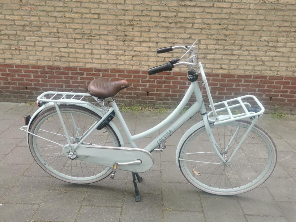 Cortina U4 Transportfiets (mintblauw) 3V 28inch i.z.g.s, Fietsen en Brommers, Terugtraprem, Versnellingen, Zo goed als nieuw, 50 tot 53 cm