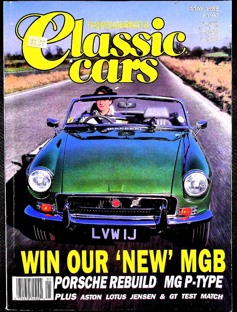 Thoroughbred & Classic Cars 1989/5 Lotus/MG/Ford//Porsche, Ophalen of Verzenden, Gelezen