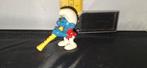 Smurf poppetje met fluit uit 1978 peyo (001), Overige Smurfen, ., Ophalen of Verzenden, Zo goed als nieuw